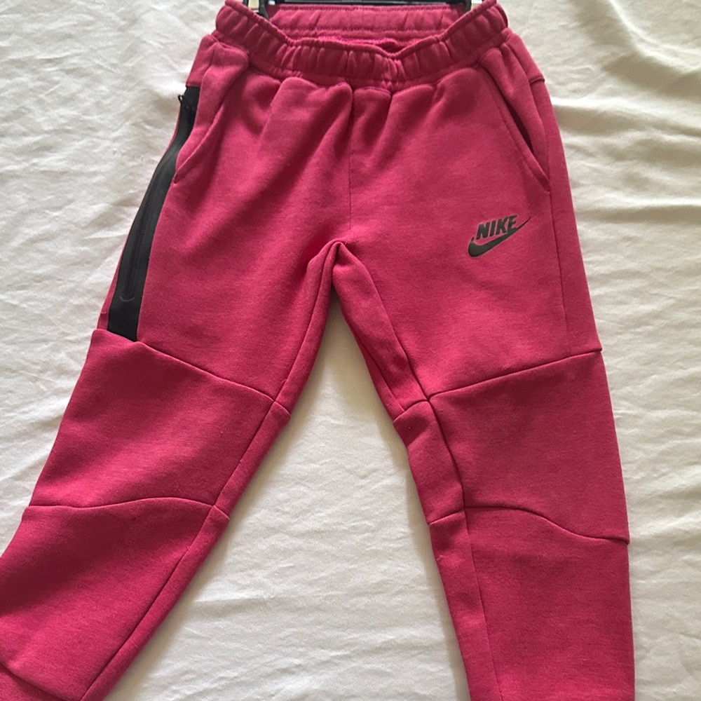 Nike Kids Fuchsia Joggers with Black Accents